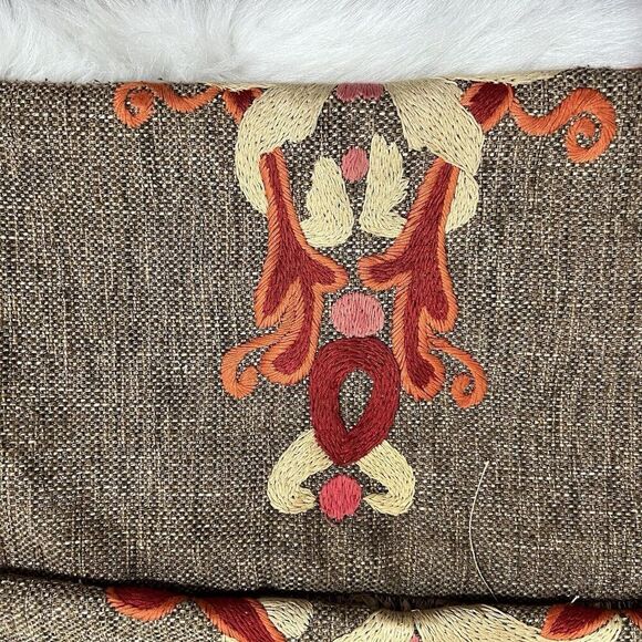 Decorative Brown/Rust Pillow Covers for sofa 20x20 set of 2 - Picture 8 of 10